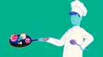 People chef green background