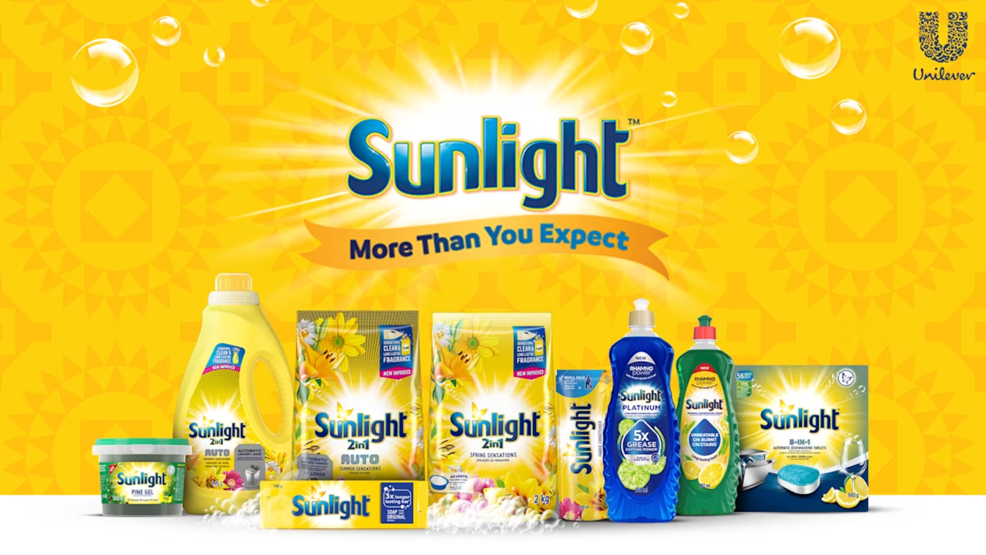 Sunlight Product Range