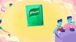 Knorr sachet SKU. Male character and young boy eating together.