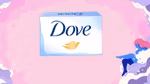 Dove soap SKU. Girl washing purpose scene. Every Dove Teaches girls self-esteem