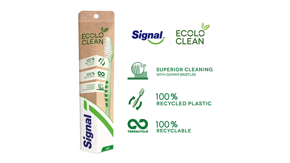 Superior cleaning, 100% recycled plastic and 100% recyclable