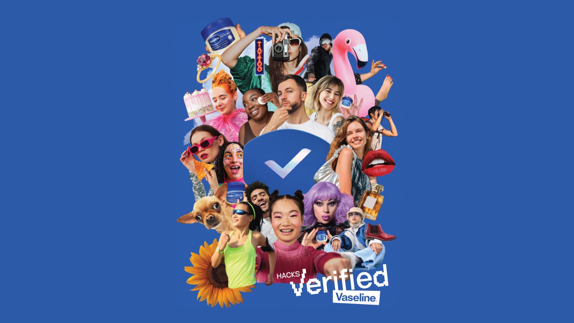 An image from the Vaseline Verified campaign showing some of the viral  Vaseline hacks that Unilever scientists tested to prove or disprove in the lab.