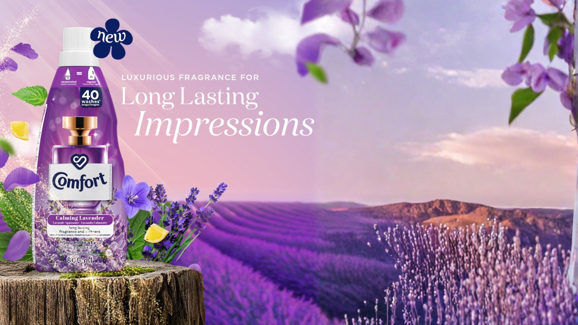 Calming Lavender Softener Imagery.